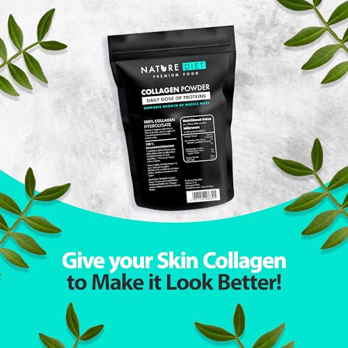Nature Diet - Collagen Powder 600 g | Hydrolysate | Unflavored | Collagen Peptides | Source of Protein Nature Diet buy supplements canada