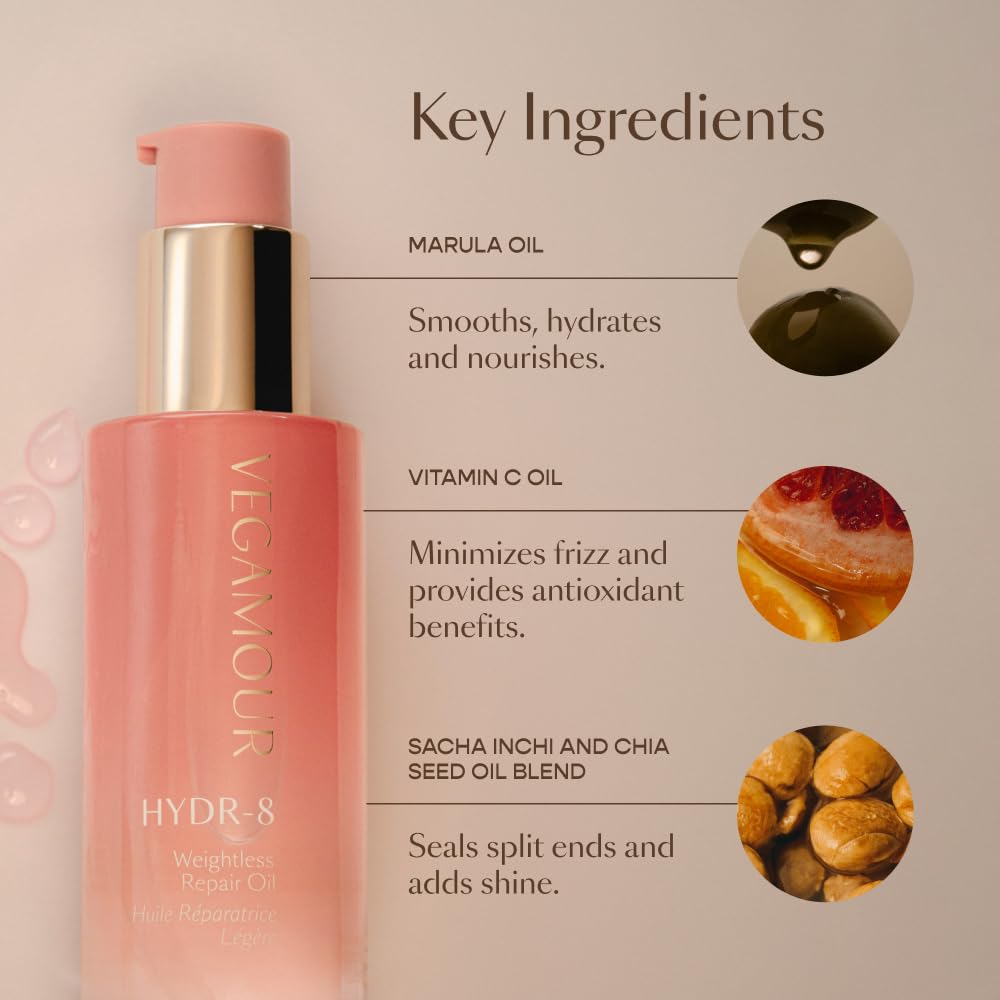 Vegamour Essentials Kit: Revitalizing Shampoo & Conditioner, Hair Serum, Weightless Repair Oil for All Hair Types VEGAMOUR buy supplements canada