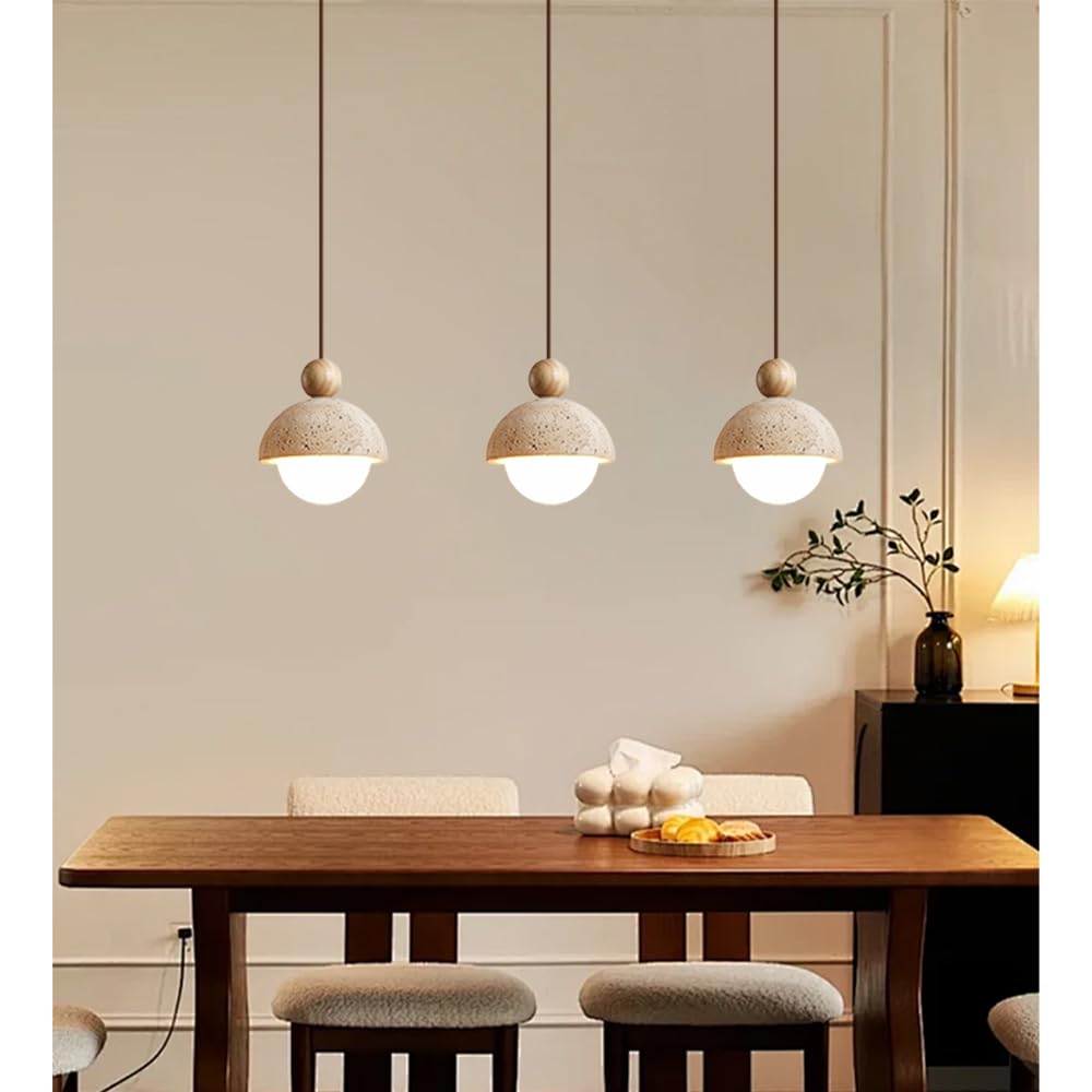 Spherical Wabi Sabi Pendant Light Natural Stone Retro Japanese Style Yellow Travertine Pendant Lighting Vintage Mini Wood Nordic Hanging Light for Kitchen Island Dining Room Bedroom Hallway Bedside OROILUPU buy supplements canada
