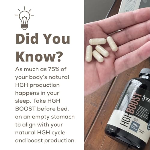 Evolve Nutraceuticals HGH Booster (150 Count) Anti-Aging, Increase Stamina and Energy Evolve Nutraceuticals buy supplements canada