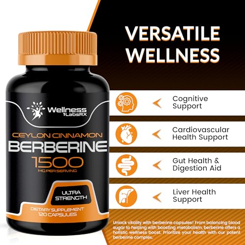 WELLNESS LABSRX Berberine Supplement 1500mg - Liposomal Berberine with Ceylon WELLNESS LABSRX buy supplements canada