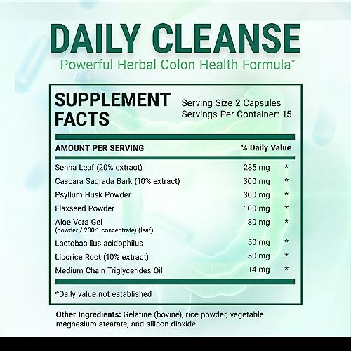 IVL - Daily Cleanse Herbal Colon Health Formula - Detoxification, Probiotic, Digestive Support IVL buy supplements canada