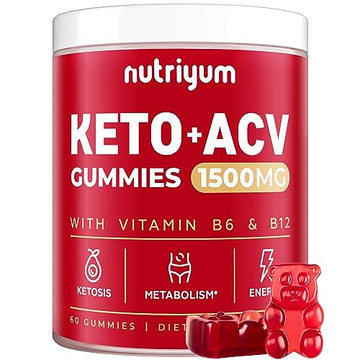 nutriyum Keto ACV Gummies 1500 mg - Apple Cider Vinegar Gummies with B6 & B12 nutriyum buy supplements canada
