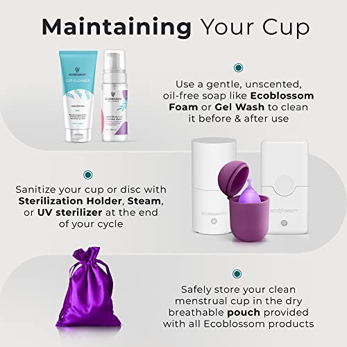 CareCup Menstrual Cups - Set of 2 Reusable Period Cups - Premium Design with Soft, Flexible Carecup buy supplements canada