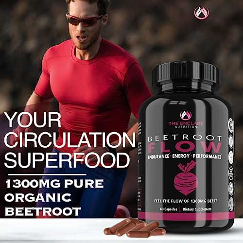 Beet Root Capsules Organic Beet Root Powder 1300mg | Natural Nitric Oxide Booster THE ENCLARE NUTRITION buy supplements canada