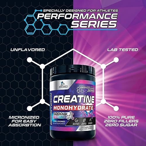 Micronized Creatine Monohydrate Powder - 100% Pure Unflavored Creatine Powder Nature's Nutrition buy supplements canada