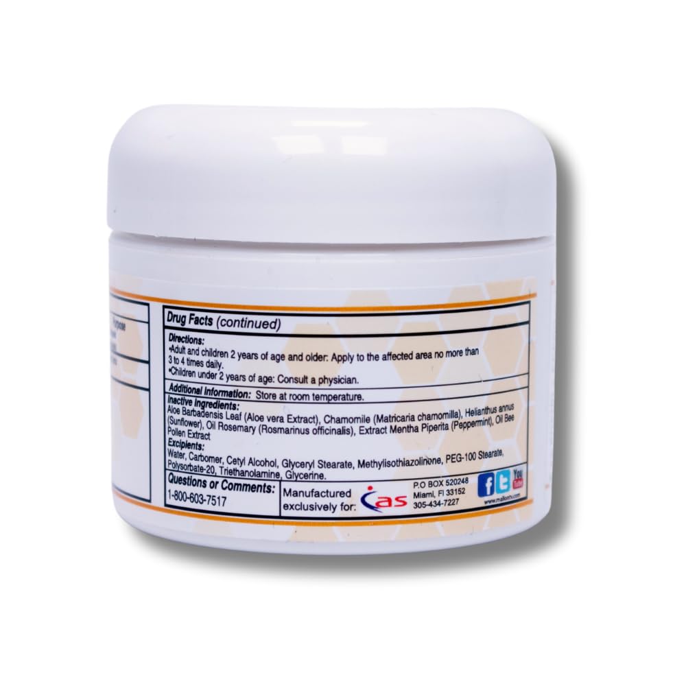 AbeeMed Cream Bee Venom Apitoxin for Aches - Menthol - Histamine DHCL - Bee Polen - Chamomile - Support for Neck and Backache - Supports Joint & Muscle Discomfort - Sprains, Bruises and Strains V2 ABEE MED buy supplements canada