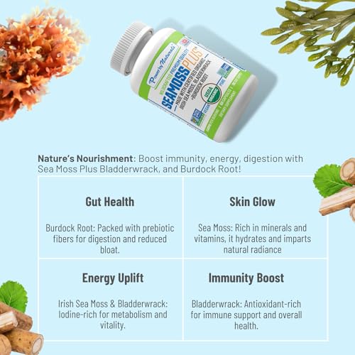 Power By Naturals Sea Moss Plus - USDA Certified Organic Wildcrafted Irish Seamoss Power By Naturals buy supplements canada