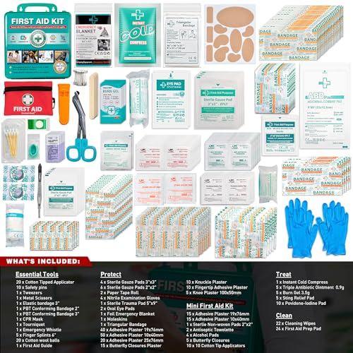 General Medi 360 Pieces Hardcase First Aid Kit - Comprehensive Large First Aid Box General Medi buy supplements canada