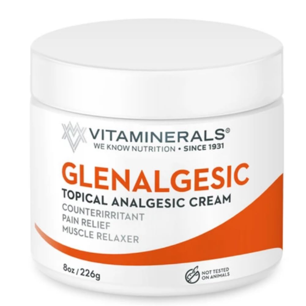 Vitaminerals 171 Glenalgesic® Pain Support Analgesic Balm, Muscle & Joint | Maximum Strength | Menthol | Camphor (8 oz) Vitaminerals buy supplements canada