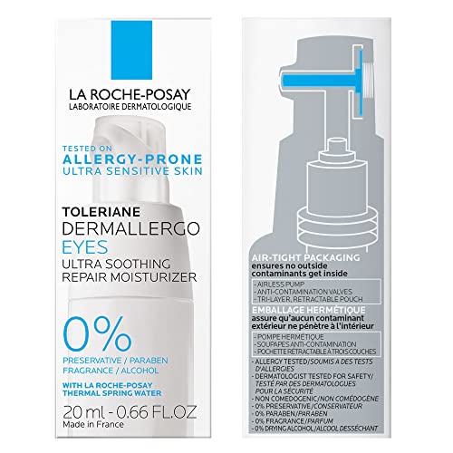 La Roche-Posay Toleriane Dermallergo Eye Cream Soothing Repair Moisturizer, Soothes and Comforts Sensitive Skin La Roche-Posay buy supplements canada