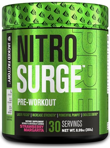 NITROSURGE Pre Workout Supplement - Endless Energy, Instant Strength Gains Jacked Factory buy supplements canada