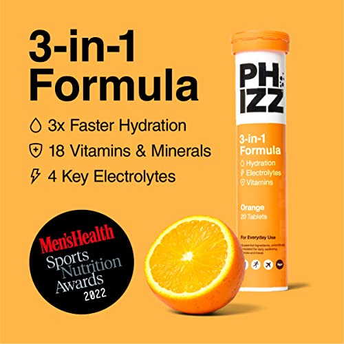 Phizz Electrolytes, Multivitamin & Hydration Tablets - 20 Effervescent Rehydration Electroly Phizz buy supplements canada