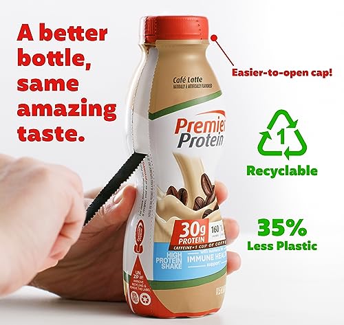 Premier Protein Shake, Café Latte Liquid, 30g Protein, 1g Sugar, 24 Vitamins & Minerals Premier Protein buy supplements canada