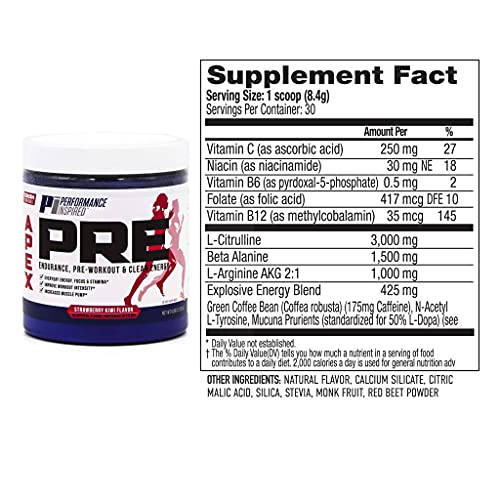 PERFORMANCE INSPIRED Nutrition - APEX Pre Workout Powder - Increase Energy & Endurance PERFORMANCE INSPIRED buy supplements canada
