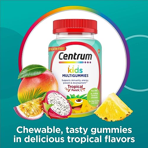 Centrum Kids Multivitamin Gummies, Tropical Punch Flavor Made With Natural Flavors Centrum buy supplements canada