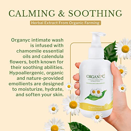 Organyc Feminine Intimate Wash for Sensitive Skin with Chamomile, Free from Chlorine, Parabens Organyc buy supplements canada