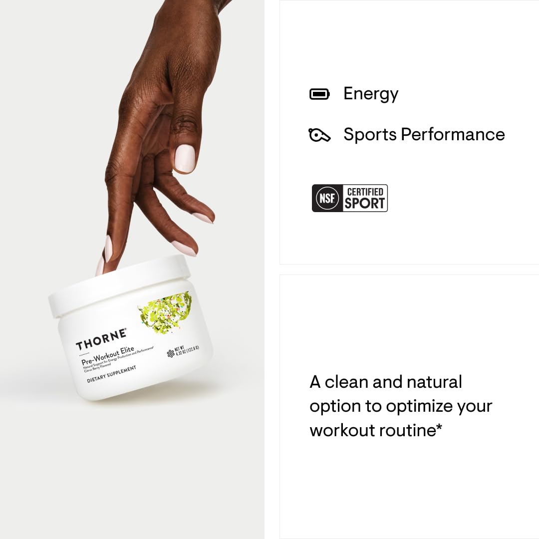THORNE Pre-Workout Elite - Natural Support for Energy Production and Performance THORNE buy supplements canada
