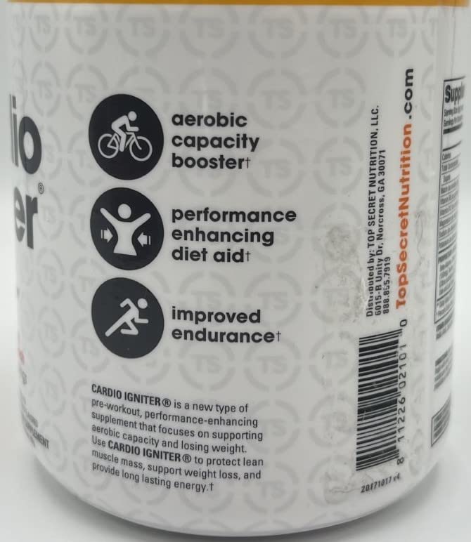 Top Secret Nutrition Cardio Igniter Pre-Workout Supplement with Beta-Alanine, L-Carnitine Top Secret Nutrition buy supplements canada