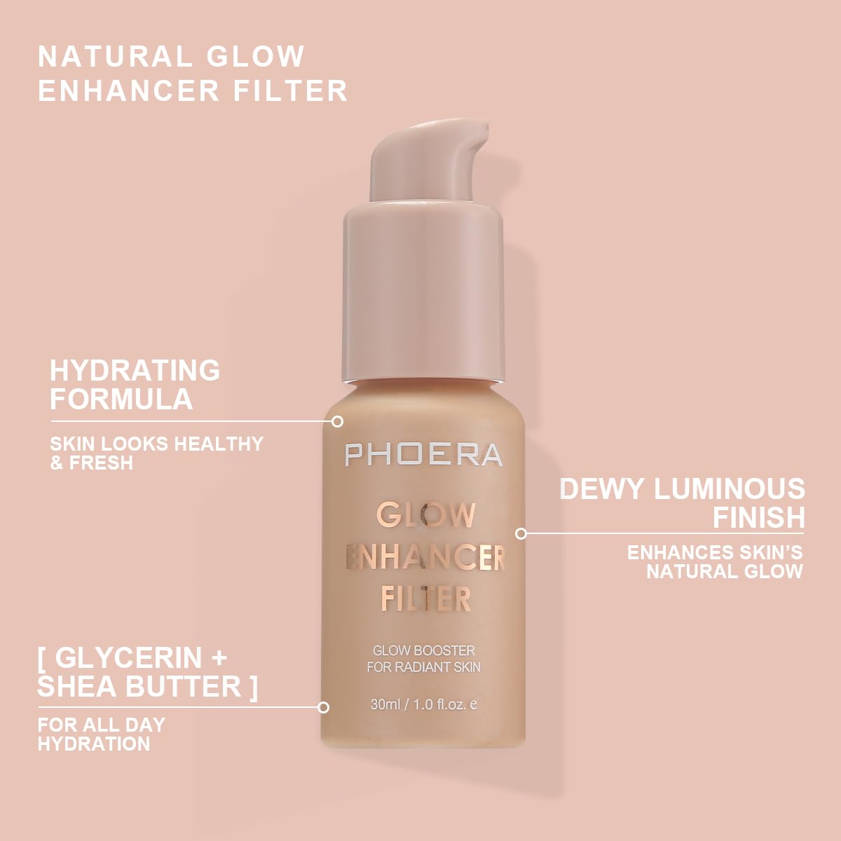 PHOERA Skin Glow Tint Foundation,Natural Radiant Flawless Filter Effect Silk Perfect Illuminating Foundation. (03 Medium) Meifen buy supplements canada