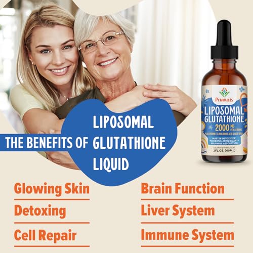 2000MG Liposomal Glutathione Liquid, 98% Absorption, Glutathione Liquid Supplement Prunucis buy supplements canada
