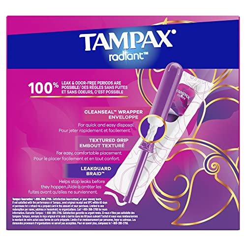 Tampax Radiant Tampons 42 R 2.7X 3/4/ 42ct, Pink and Blue Tampax buy supplements canada