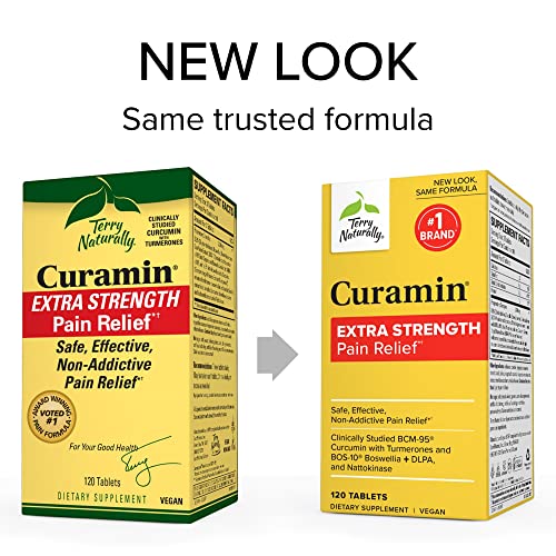 Terry Naturally Curamin Extra Strength - 120 Tablets - Non-Addictive Pain Relief Supplemen Terry Naturally buy supplements canada