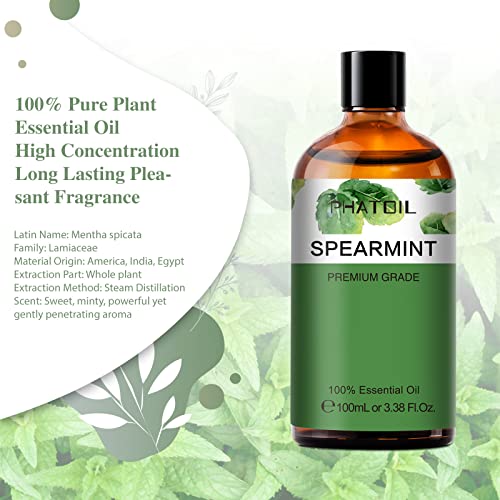 PHATOIL Spearmint Essential Oil 100ML, Pure Premium Grade Spearmint Essential Oils PHATOIL buy supplements canada