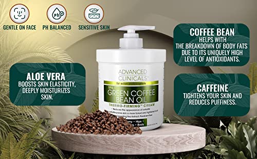 Advanced Clinicals Retinol Body Cream + Green Coffee Bean Oil Slim & Tighten Body Lotion Advanced Clinicals buy supplements canada