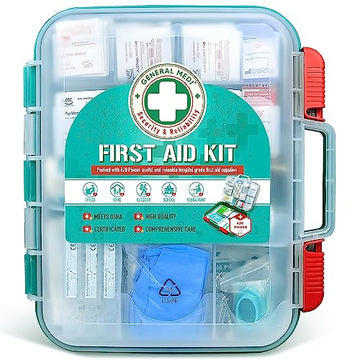 General Medi 420 Pieces Professional First Aid Kit - HardCase First Aid Box - Contains General Medi buy supplements canada