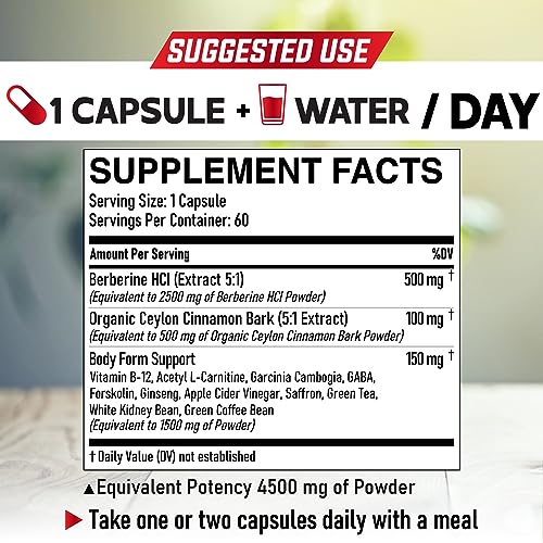 DEDICAD 13in1 Berberine Supplement - 4500mg for Weight Management, Heart & Immune DEDICAD buy supplements canada
