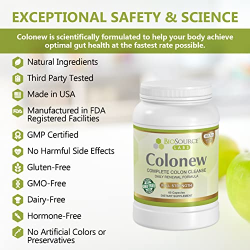 BioSource Labs Colonew Complete Colon Cleanse Natural Detox Supplement for Daily BioSource Labs buy supplements canada