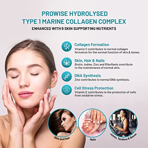 Marine Collagen with Hyaluronic Acid 1100mg | 90 Collagen Capsules High Strength for Women & Men PH PROWISE Healthcare buy supplements canada