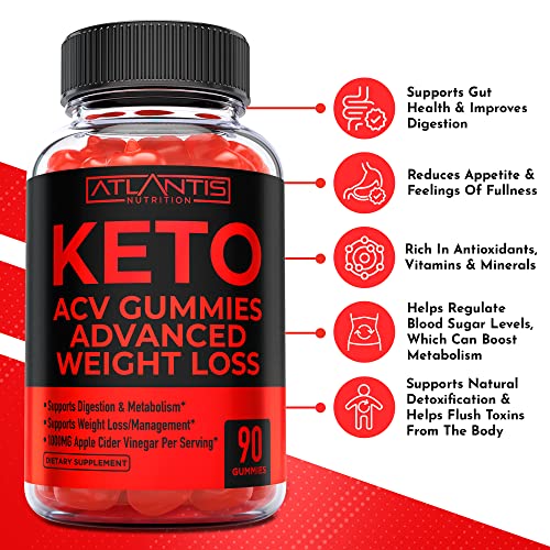 Keto ACV Gummies for Weight Loss - Supports Digestion, Advanced Weight Loss, Detox Atlantis Nutrition buy supplements canada