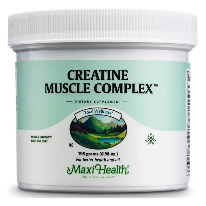 Maxi Health Creatine Monohydrate Powder – Pure Creatine Powder with L-Taurine & Ribose for Energy, Strength, & Muscle Gain – Vegan & Kosher – 30 Servings Maxi Health buy supplements canada