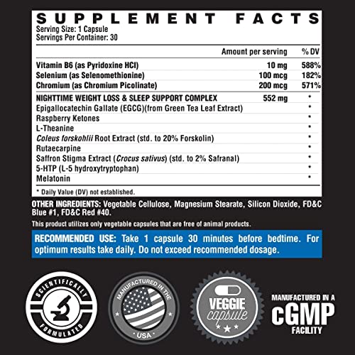 Nutrex Lipo 6 Nighttime Fat Burner | Melatonin Sleep Aid & Weight Loss Diet Pills Nutrex Research buy supplements canada