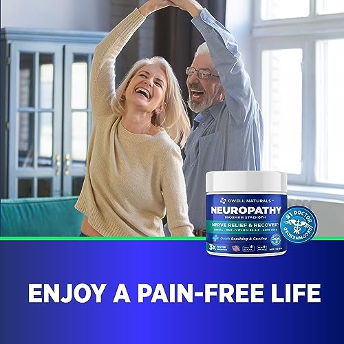OWELL NATURALS Neuropathy Nerve Relief Cream - Maximum Strength Relief Cream for OWELL NATURALS buy supplements canada