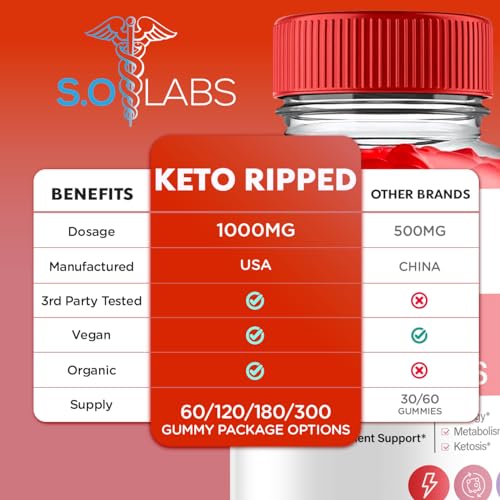 (2 Pack) Keto Ripped ACV Gummies Advanced Weight Loss, Keto Ripped Keto + ACV Gumm S.O Labs buy supplements canada