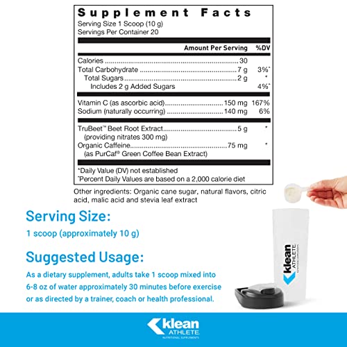 Klean ATHLETE Pre-Workout | Unique Formula with Beet Root Extract, Vitamin C, and Organic Klean ATHLETE buy supplements canada