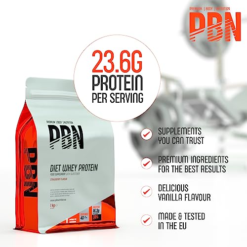 PBN - Premium Body Nutrition Diet Whey Strawberry 1kg Pouch Premium Body Nutrition buy supplements canada