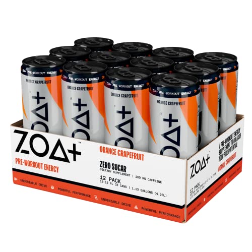 ZOA+ Plus Sugar Free Pre Workout Drinks Bundle | 12 Fl Oz, (36 Pack) | Nitric Oxide Support ZOA buy supplements canada