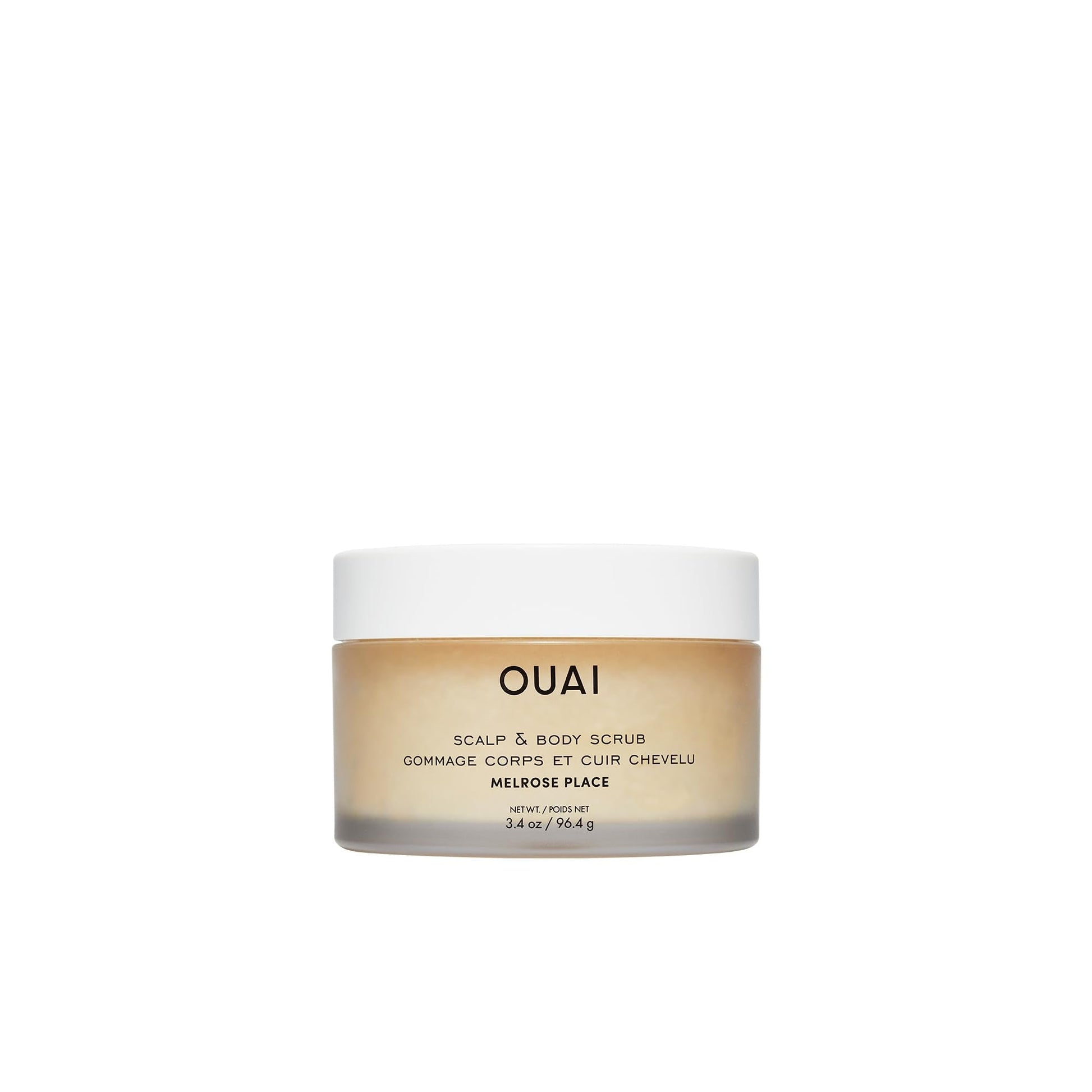 OUAI Scalp & Body Scrub Travel Size, Melrose Place - Exfoliating Body Scrub with Sugar & Coconut Oil Blend for Smooth, Moisturized Skin - Gentle for Removing Product Build Up (3.4 Oz) OUAI buy supplements canada