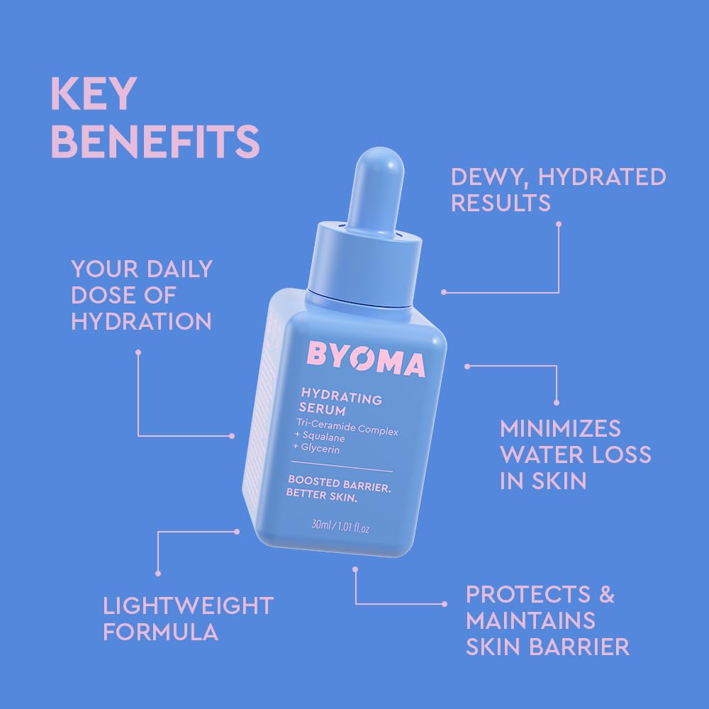 BYOMA Hydrating Serum - Moisturizing Facial Serum with Squalane, Glycerin & Ceramides BYOMA buy supplements canada