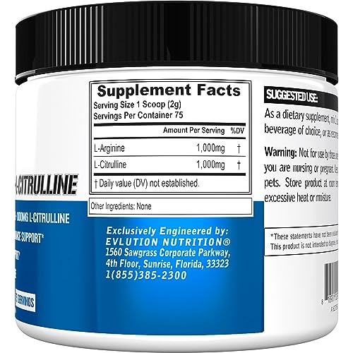 Evlution Nutrition L-Arginine + L-Citrulline - Endurance + Workout Performance Evlution buy supplements canada