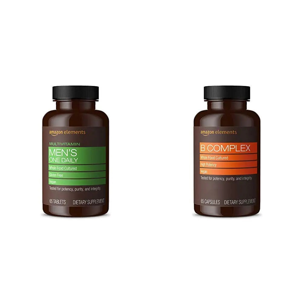 Amazon Elements Men's One Daily Multivitamin (65 Tablets) and Amazon Elements B Complex (65 Capsules) Amazon Elements buy supplements canada