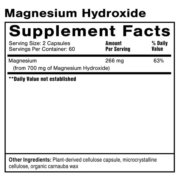 Quicksilver Scientific Magnesium Hydroxide (120 Capsules) Quicksilver Scientific buy supplements canada