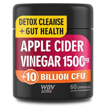 WayLoss 1500mg Apple Cider Vinegar Capsules/Apple Cider Vinegar Pills w/ 10 BILLLION WAY LOSS buy supplements canada