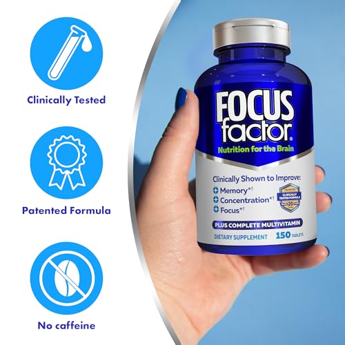 Focus Factor Nutrition for The Brain Improved Memory & Concentration Brain Supplement, 150 Count, 1 Pack (10407) Focus Factor buy supplements canada