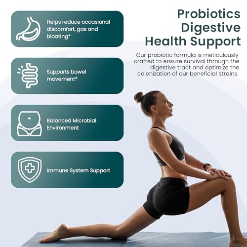 UpNourish Probiotics - 200 Billion CFUs, 15 Strains, Prebiotics & Enzymes - 60 Vegan Cap UpNourish buy supplements canada